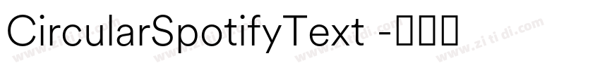 CircularSpotifyText 字体转换